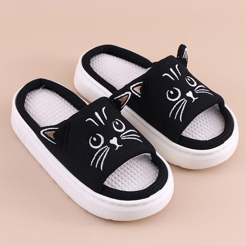 Mule Slip On - Sandal Platform Wanita untuk di Rumah,