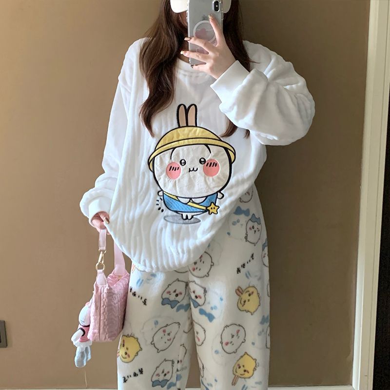Set Piyama Flanel Usagi Bergam - Women Shoes Xxl ulasan dan harga