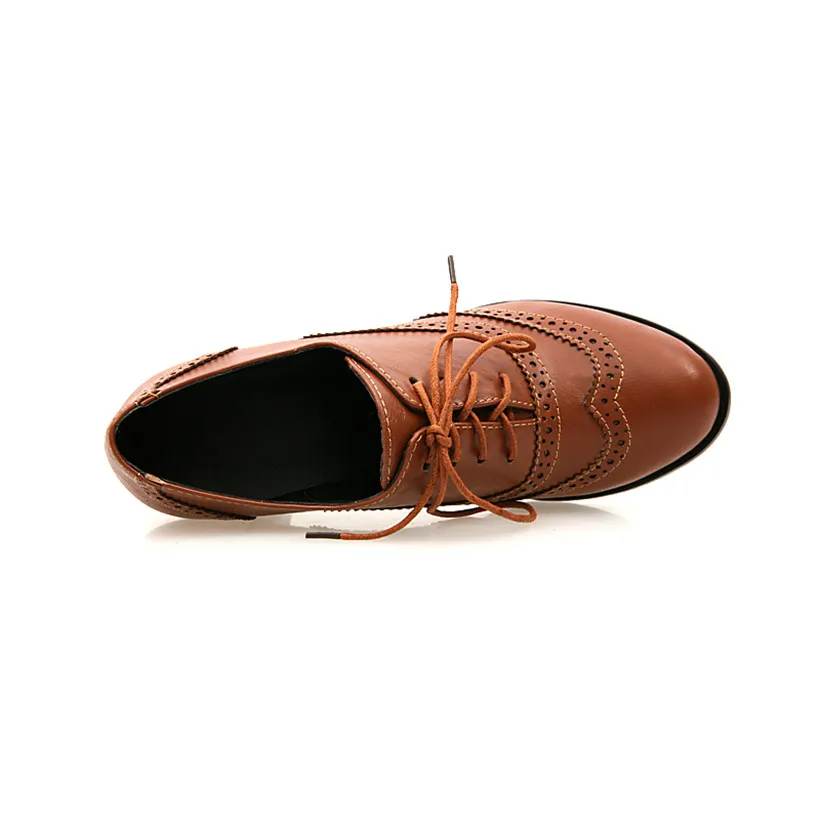 British Women Oxfords sepatu h - Oxford Lace Up Women ulasan dan harga