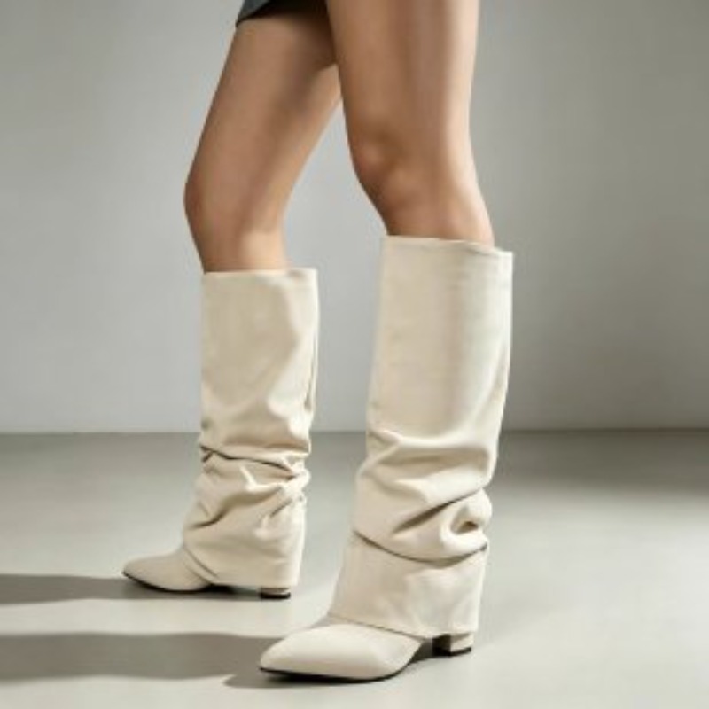 Sepatu bot wanita model retro  - Knee High Boots Women ulasan dan harga