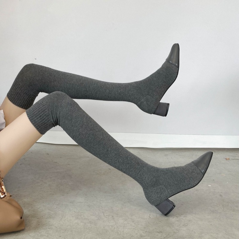 Sepatu Kaus Kaki Lutut Tinggi  - Sock Boot Women ulasan dan harga