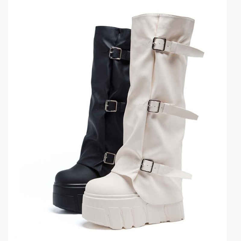 Sepatu Boots Wanita Platform T - Knee High Boots Women ulasan dan harga